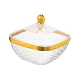 Maxbell Countertop Fruit Bowl with Lid Fruit Basket for Kitchen Counter Fruit Snacks Square M