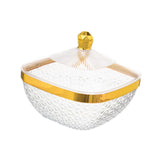 Maxbell Countertop Fruit Bowl with Lid Fruit Basket for Kitchen Counter Fruit Snacks Square M