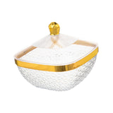 Maxbell Countertop Fruit Bowl with Lid Fruit Basket for Kitchen Counter Fruit Snacks Square M