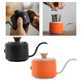 Maxbell Mini Stainless Steel Pour over Coffee Kettle 180 ml for Gift Restaurant Cafe Black
