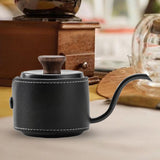 Maxbell Mini Stainless Steel Pour over Coffee Kettle 180 ml for Gift Restaurant Cafe Black