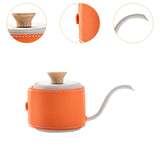 Maxbell Mini Stainless Steel Pour over Coffee Kettle 180 ml for Gift Restaurant Cafe Orange