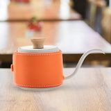 Maxbell Mini Stainless Steel Pour over Coffee Kettle 180 ml for Gift Restaurant Cafe Orange