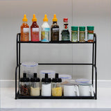 Maxbell 2 Layer Spice Rack Countertop Shelf Organizer for Living Room Cupboard Table