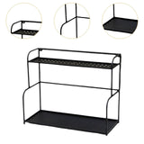 Maxbell 2 Layer Spice Rack Countertop Shelf Organizer for Living Room Cupboard Table