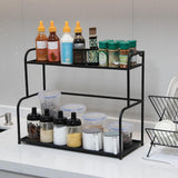 Maxbell 2 Layer Spice Rack Countertop Shelf Organizer for Living Room Cupboard Table