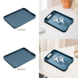 Maxbell Wooden Serving Tray Double Handles Decorative Tray for Lunch Wedding Dessert 33x24cm