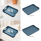 Maxbell Wooden Serving Tray Double Handles Decorative Tray for Lunch Wedding Dessert 33x24cm