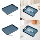 Maxbell Wooden Serving Tray Double Handles Decorative Tray for Lunch Wedding Dessert 33x24cm