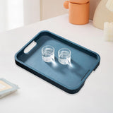 Maxbell Wooden Serving Tray Double Handles Decorative Tray for Lunch Wedding Dessert 33x24cm