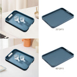 Maxbell Wooden Serving Tray Double Handles Decorative Tray for Lunch Wedding Dessert 33x24cm