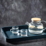 Maxbell Wooden Serving Tray Double Handles Decorative Tray for Lunch Wedding Dessert 40x29cm