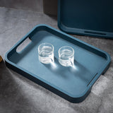 Maxbell Wooden Serving Tray Double Handles Decorative Tray for Lunch Wedding Dessert 40x29cm
