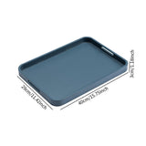 Maxbell Wooden Serving Tray Double Handles Decorative Tray for Lunch Wedding Dessert 40x29cm