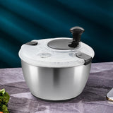 Maxbell Manual Vegetable Washer and Dryer Press Type for Vegetables Draining Lettuce