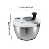 Maxbell Manual Vegetable Washer and Dryer Press Type for Vegetables Draining Lettuce