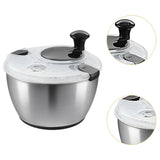 Maxbell Manual Vegetable Washer and Dryer Press Type for Vegetables Draining Lettuce