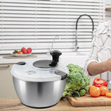 Maxbell Manual Vegetable Washer and Dryer Press Type for Vegetables Draining Lettuce