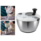 Maxbell Manual Vegetable Washer and Dryer Press Type for Vegetables Draining Lettuce