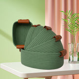 Maxbell 5Pcs Woven Baskets Organization for Organizing for Bathroom Laundry Entryway Green