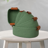 Maxbell 5Pcs Woven Baskets Organization for Organizing for Bathroom Laundry Entryway Green