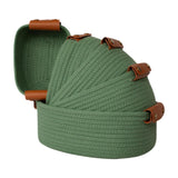 Maxbell 5Pcs Woven Baskets Organization for Organizing for Bathroom Laundry Entryway Green