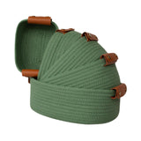 Maxbell 5Pcs Woven Baskets Organization for Organizing for Bathroom Laundry Entryway Green