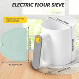 Maxbell Electric Flour Sifter with Scraper for Bread Flour Mixed Powder Pastry Powder