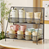 Maxbell 2 Tier Kitchen Counter Shelf Spice Organizer for Table Household Living Room