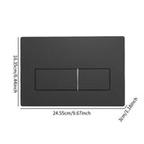 Maxbell Double Flush Actuator Plate Toilet Flush Button for Hotel Hostel Dorm 24.55x16.35x3cm