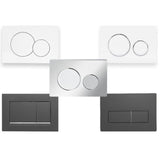 Maxbell Double Flush Actuator Plate Toilet Flush Button for Hotel Hostel Dorm 24.55x16.35x3cm