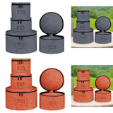 Maxbell 4Pcs China Storage Containers Dinnerware Storage for Saucers Dinnerware Mugs Gray