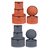 Maxbell 4Pcs China Storage Containers Dinnerware Storage for Saucers Dinnerware Mugs Gray