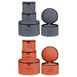 Maxbell 4Pcs China Storage Containers Dinnerware Storage for Saucers Dinnerware Mugs Gray
