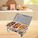 Maxbell Buffet Warmer Set Stainless Steel Food Warmer Set for Events Wedding Banquet 1 Grid