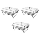 Maxbell Buffet Warmer Set Stainless Steel Food Warmer Set for Events Wedding Banquet 1 Grid
