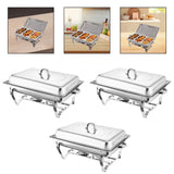 Maxbell Buffet Warmer Set Stainless Steel Food Warmer Set for Events Wedding Banquet 1 Grid