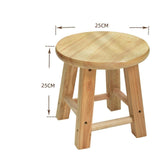 Maxbell Wood Stool Decorative Furniture Wooden Foot Stool for Apartment Doorway Home height 25cm Style A