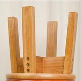 Maxbell Wood Stool Decorative Furniture Wooden Foot Stool for Apartment Doorway Home height 25cm Style A