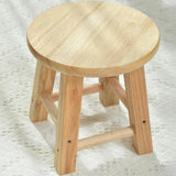 Maxbell Wood Stool Decorative Furniture Wooden Foot Stool for Apartment Doorway Home height 25cm Style A