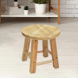 Maxbell Wood Stool Decorative Furniture Wooden Foot Stool for Apartment Doorway Home height 25cm Style A