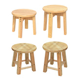 Maxbell Wood Stool Decorative Furniture Wooden Foot Stool for Apartment Doorway Home height 25cm Style A