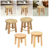 Maxbell Wood Stool Decorative Furniture Wooden Foot Stool for Apartment Doorway Home height 25cm Style A