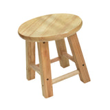 Maxbell Wood Stool Decorative Furniture Wooden Foot Stool for Apartment Doorway Home height 25cm Style A