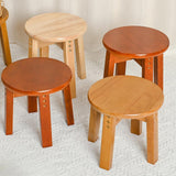Maxbell Wood Stool Decorative Furniture Wooden Foot Stool for Apartment Doorway Home height 25cm Style A