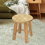 Maxbell Wood Stool Decorative Furniture Wooden Foot Stool for Apartment Doorway Home height 30cm Style A