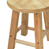 Maxbell Wood Stool Decorative Furniture Wooden Foot Stool for Apartment Doorway Home height 30cm Style A