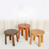 Maxbell Wood Stool Decorative Furniture Wooden Foot Stool for Apartment Doorway Home height 25cm Style B