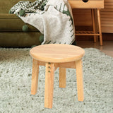 Maxbell Wood Stool Decorative Furniture Wooden Foot Stool for Apartment Doorway Home height 25cm Style B