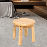 Maxbell Wood Stool Decorative Furniture Wooden Foot Stool for Apartment Doorway Home height 25cm Style B